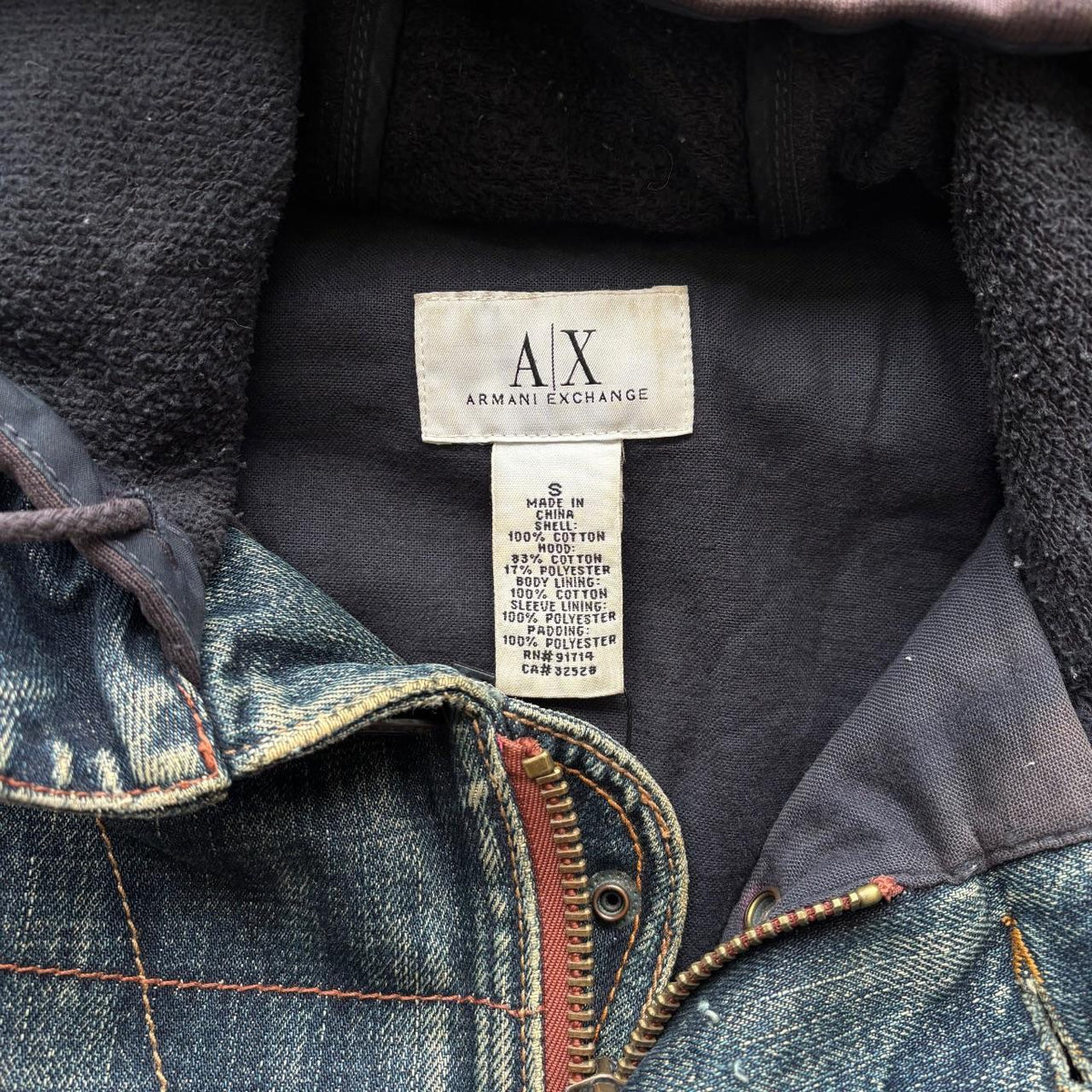 ARMANI DENIM PARKA JACKET