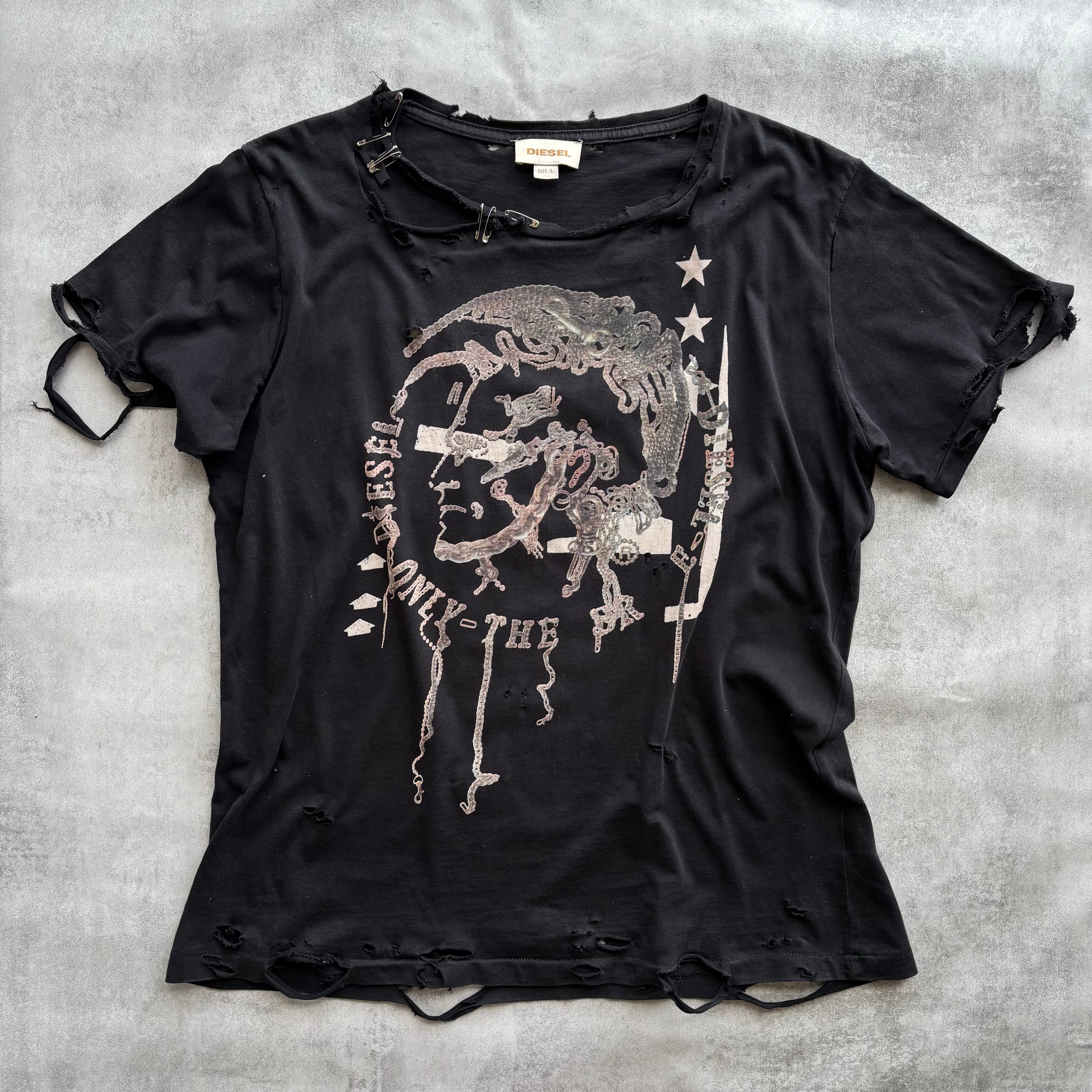 DIESEL DISTRESSED T-SHIRT
