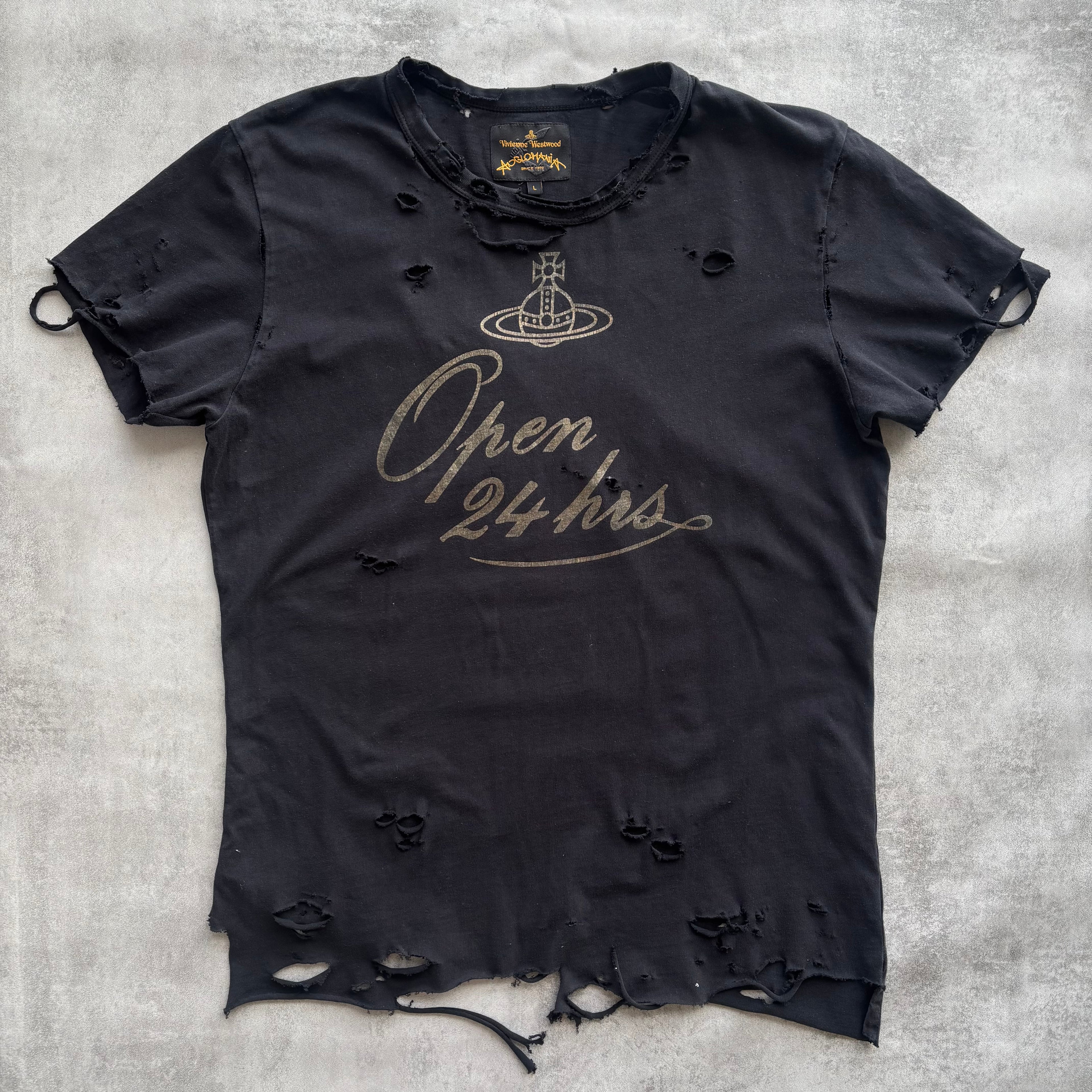 VIVIENNE WESTWOOD DISTRESSED T-SHIRT