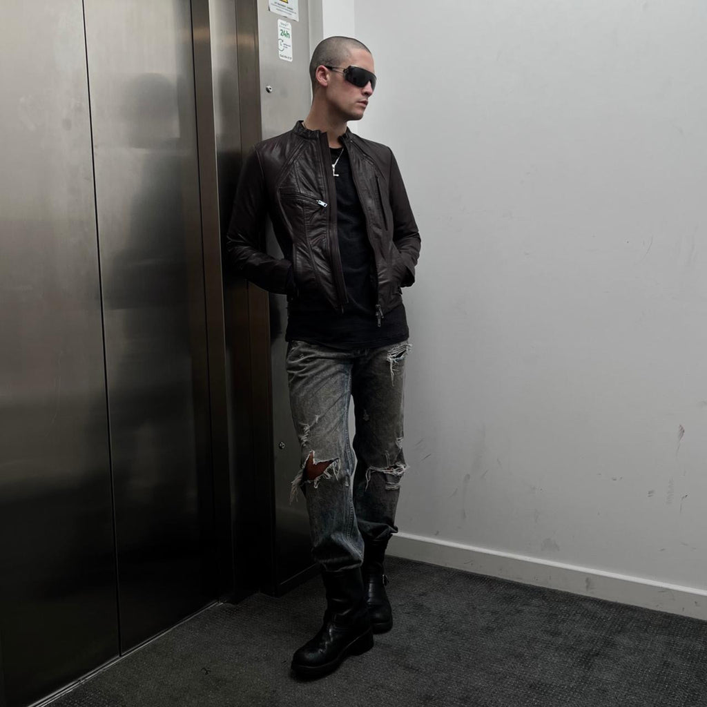 DIESEL LEATHER BIKER JACKET