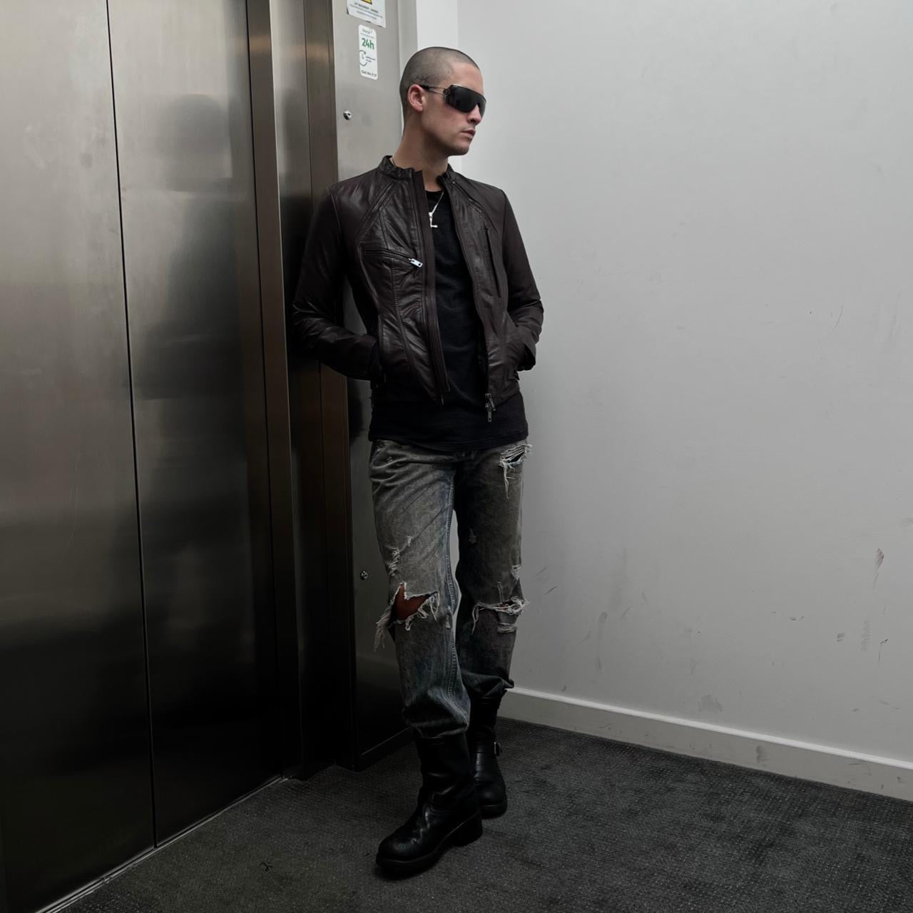 DIESEL LEATHER BIKER JACKET