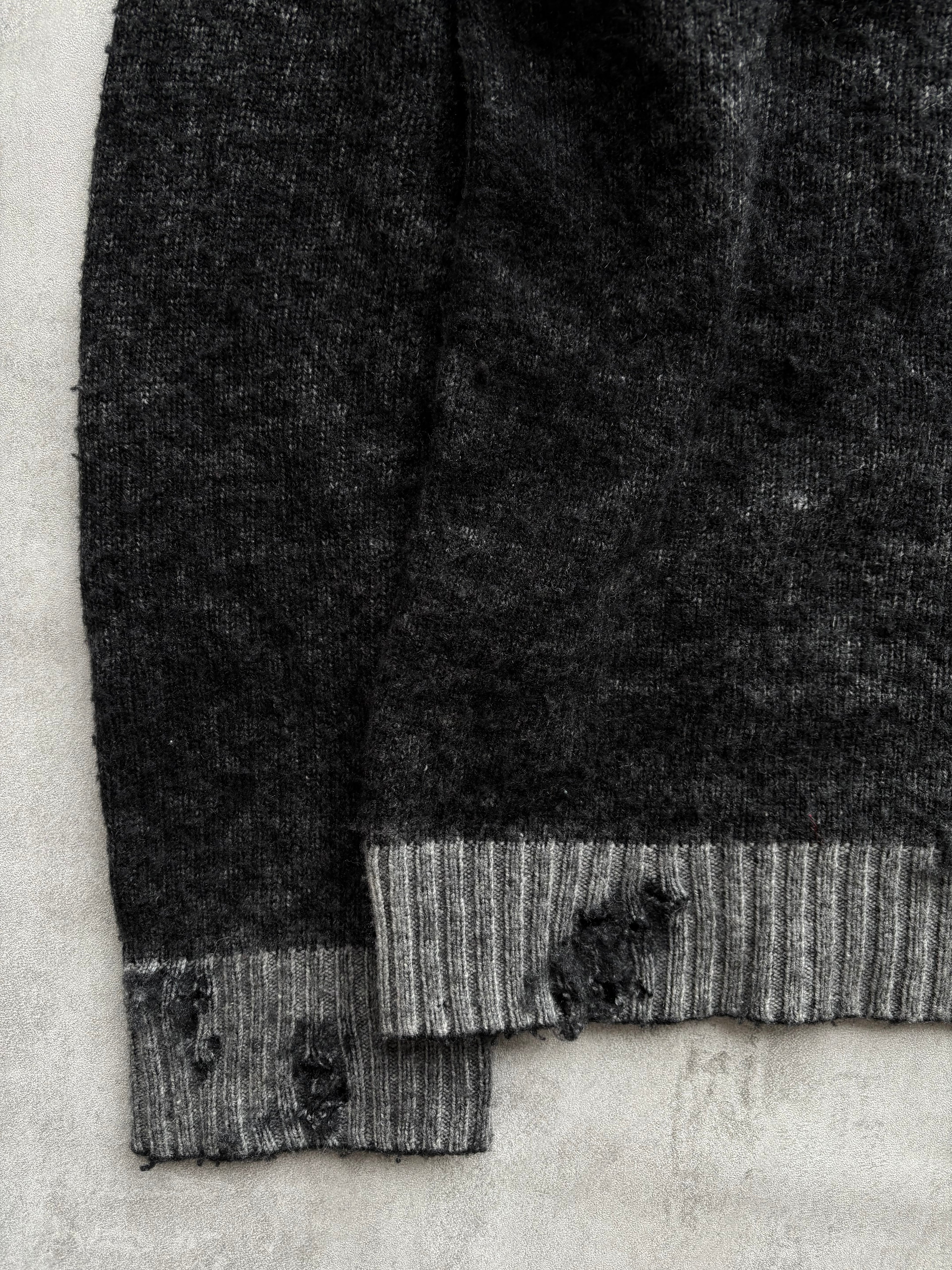 DIESEL DISTRESSED KNIT JUMPER