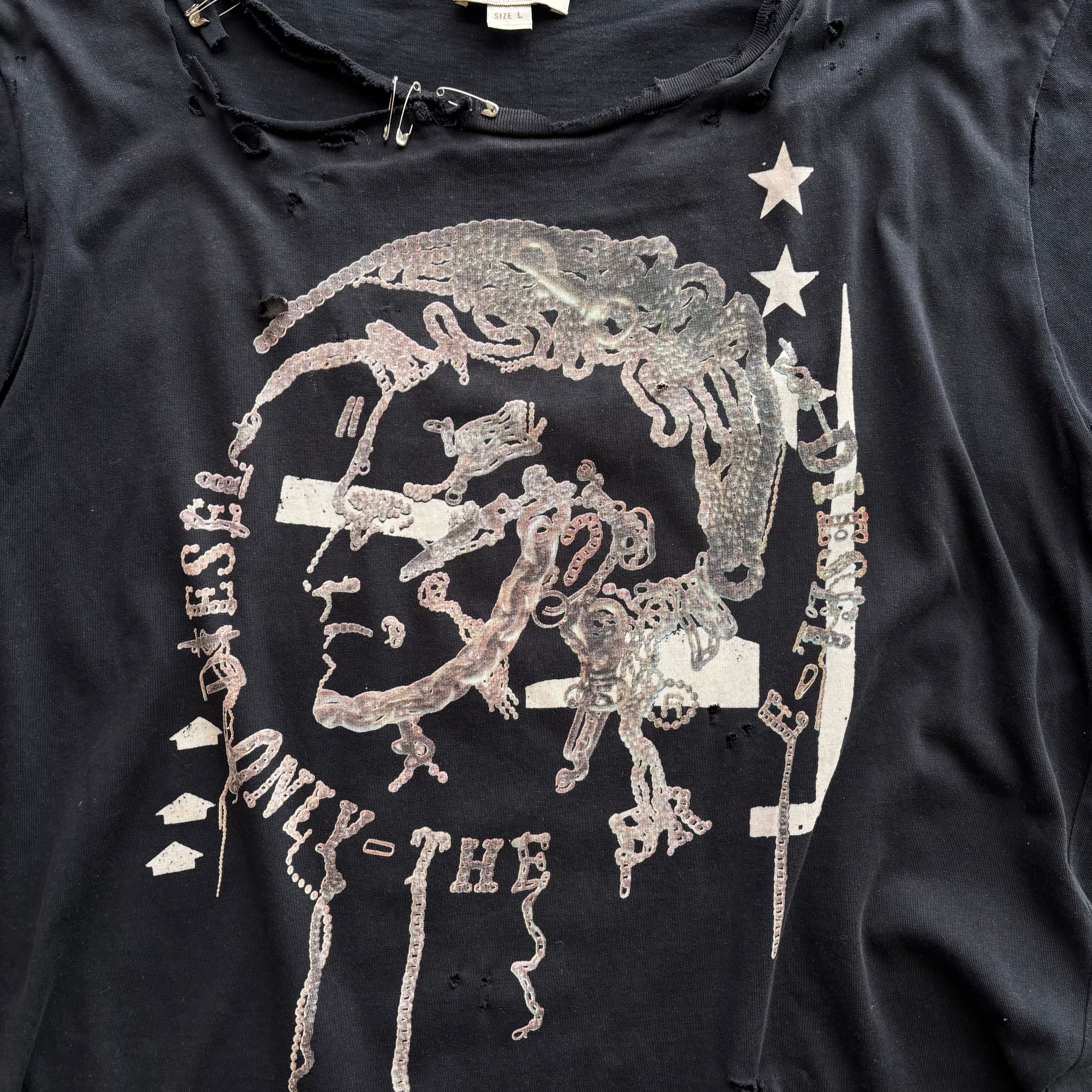 DIESEL DISTRESSED T-SHIRT