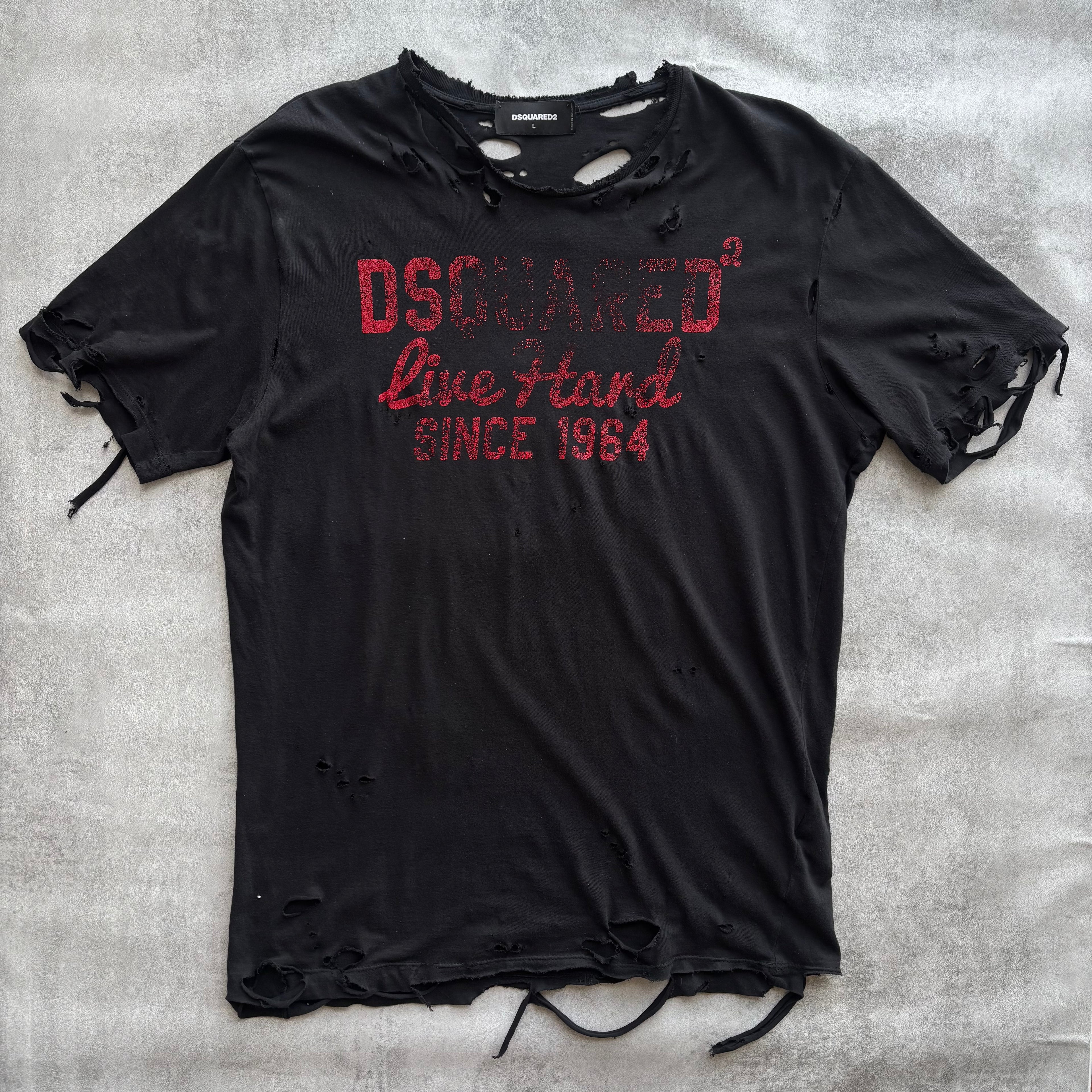 DISTRESSED DSQUARED2 T-SHIRT