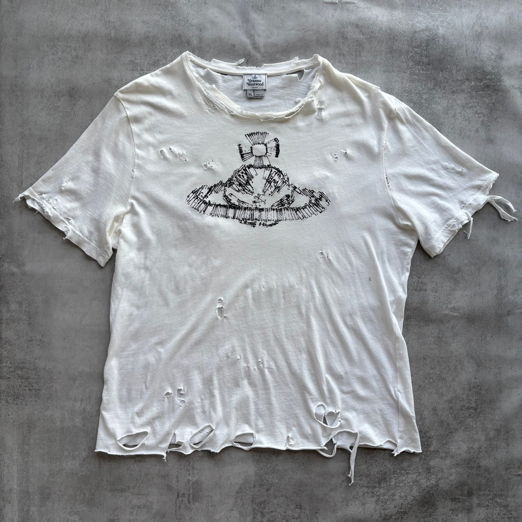 VIVIENNE WESTWOOD DISTRESSED T-SHIRT