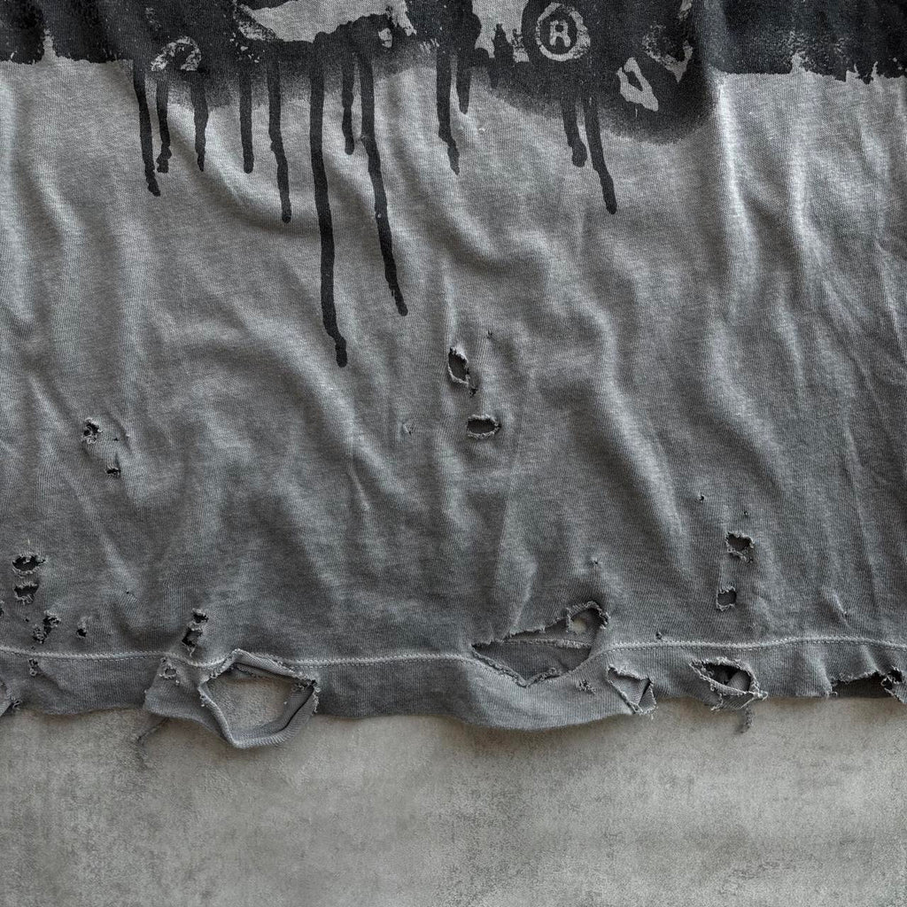 DIESEL WAXED DISTRESSED T-SHIRT