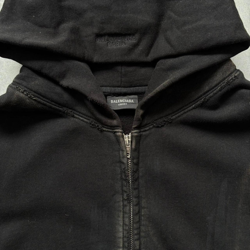 BALENCIAGA SS23 DISTRESSED HOODIE