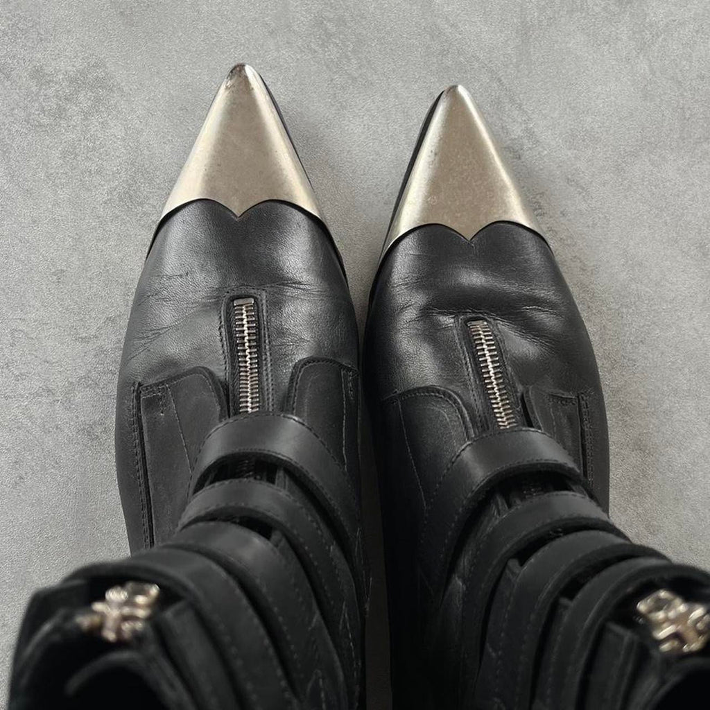 DIESEL BLACK GOLD BUCKLE BOOTS
