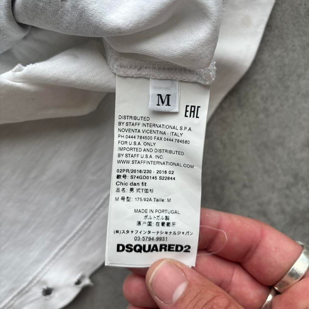 DSQUARED2 DISTRESSED T-SHIRT