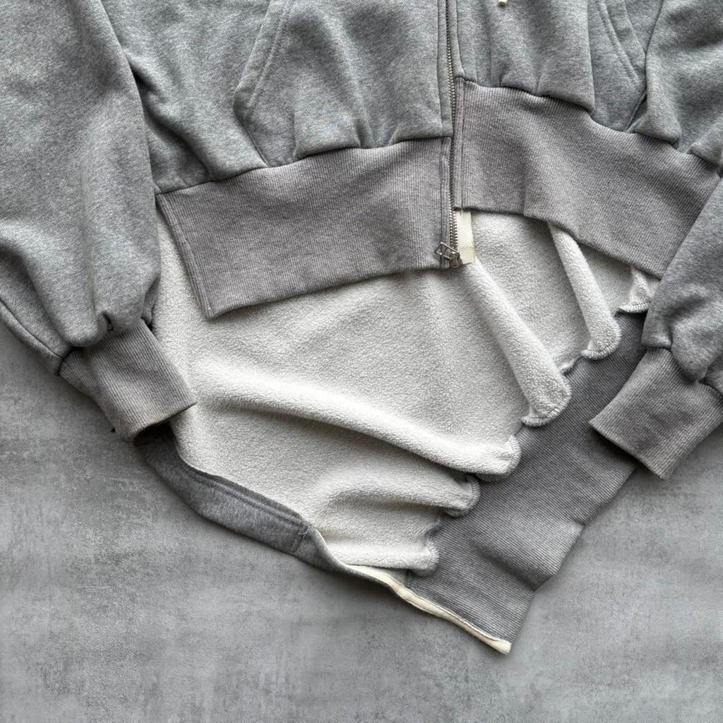 YOHJI YAMAMOTO ASSYMETRIC ZIP HOODIE