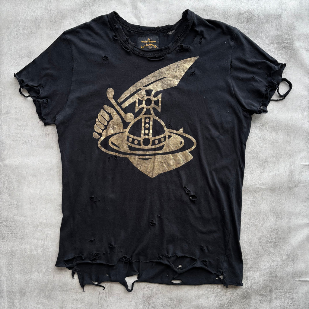 VIVIENNE WESTWOOD DISTRESSED T-SHIRT