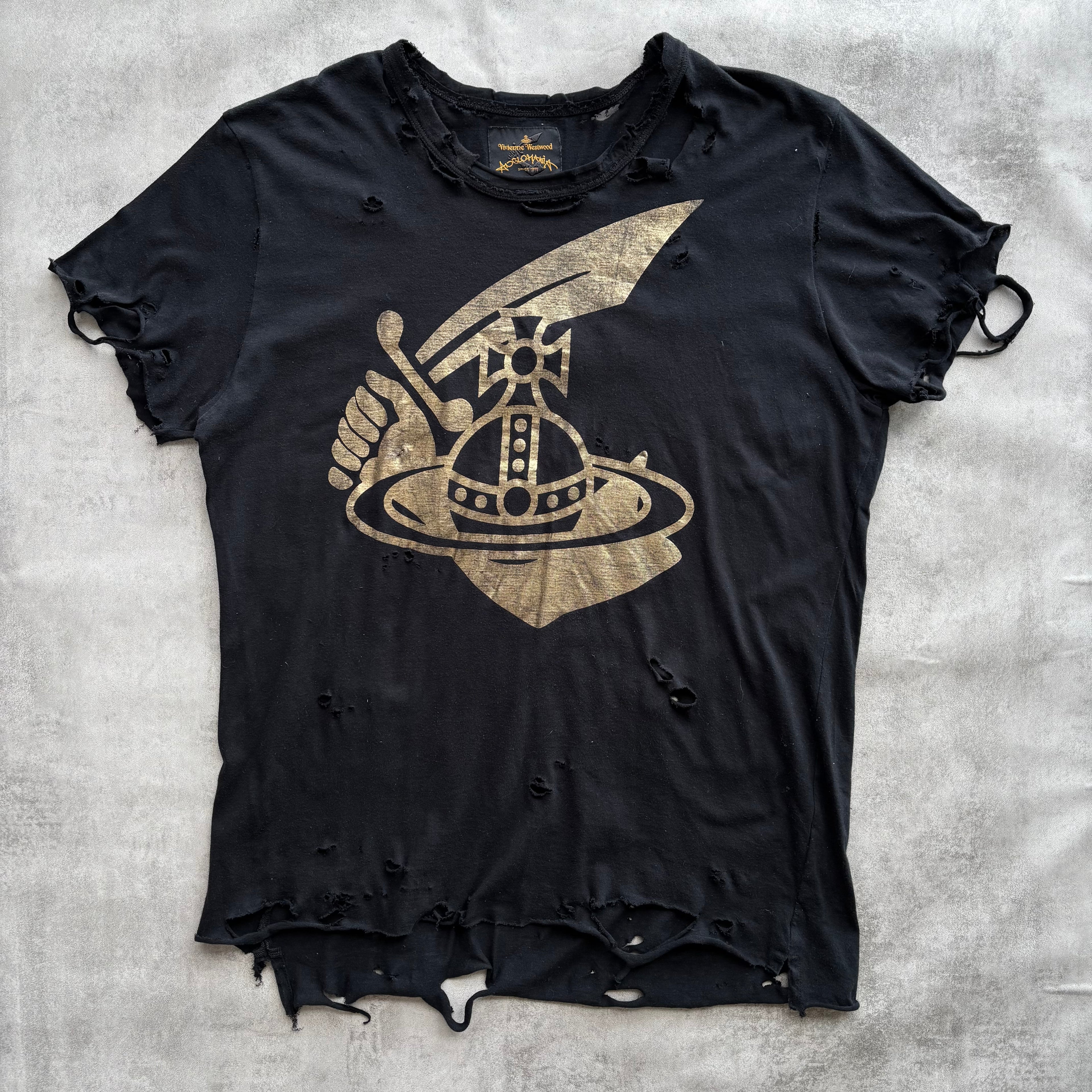 VIVIENNE WESTWOOD DISTRESSED T-SHIRT