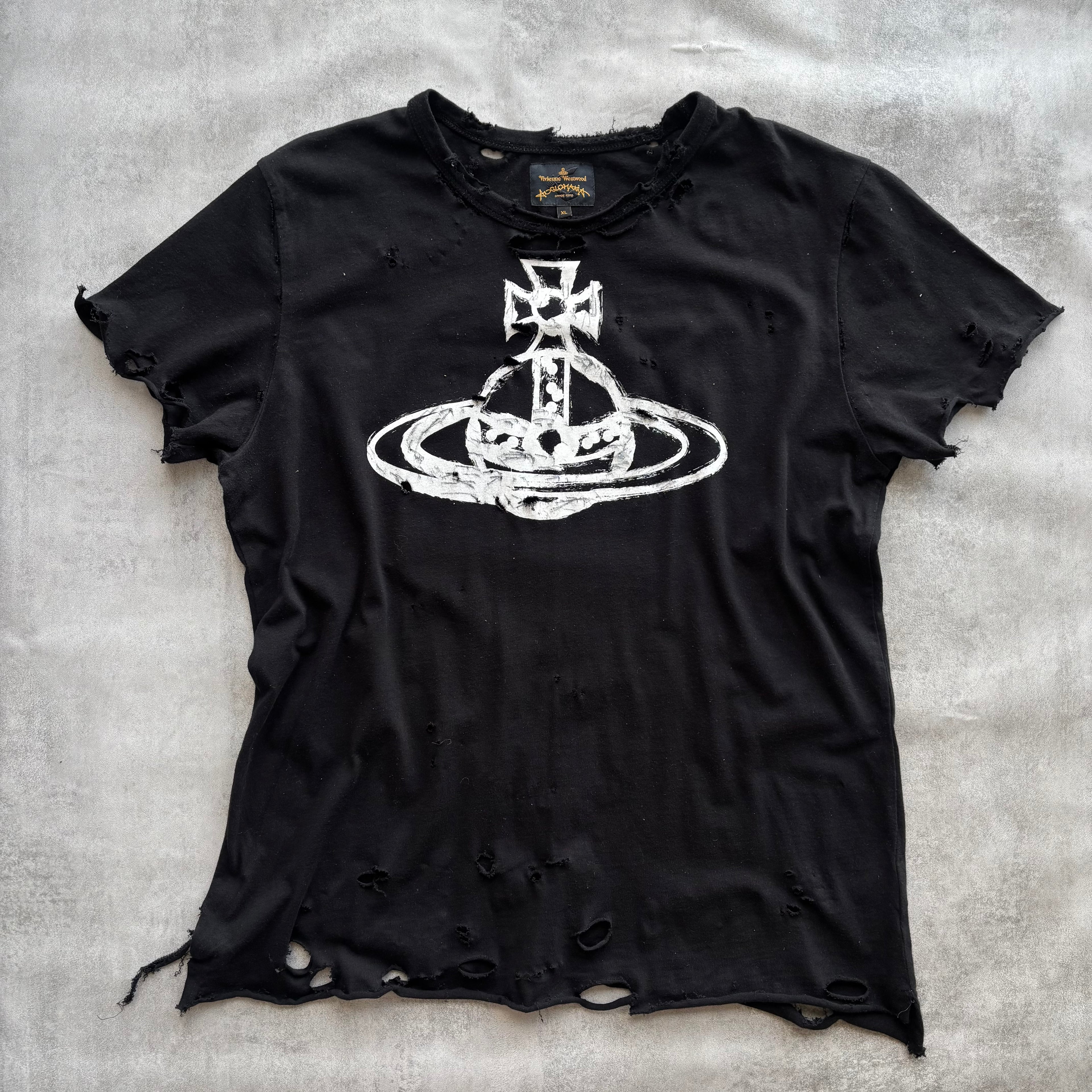 VIVIENNE WESTWOOD DISTRESSED T-SHIRT