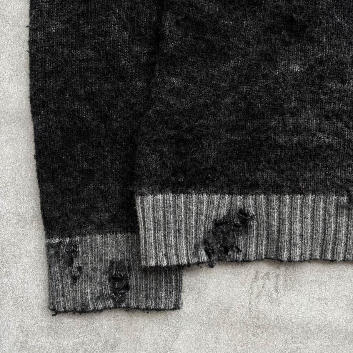 DIESEL DISTRESSED KNIT JUMPER