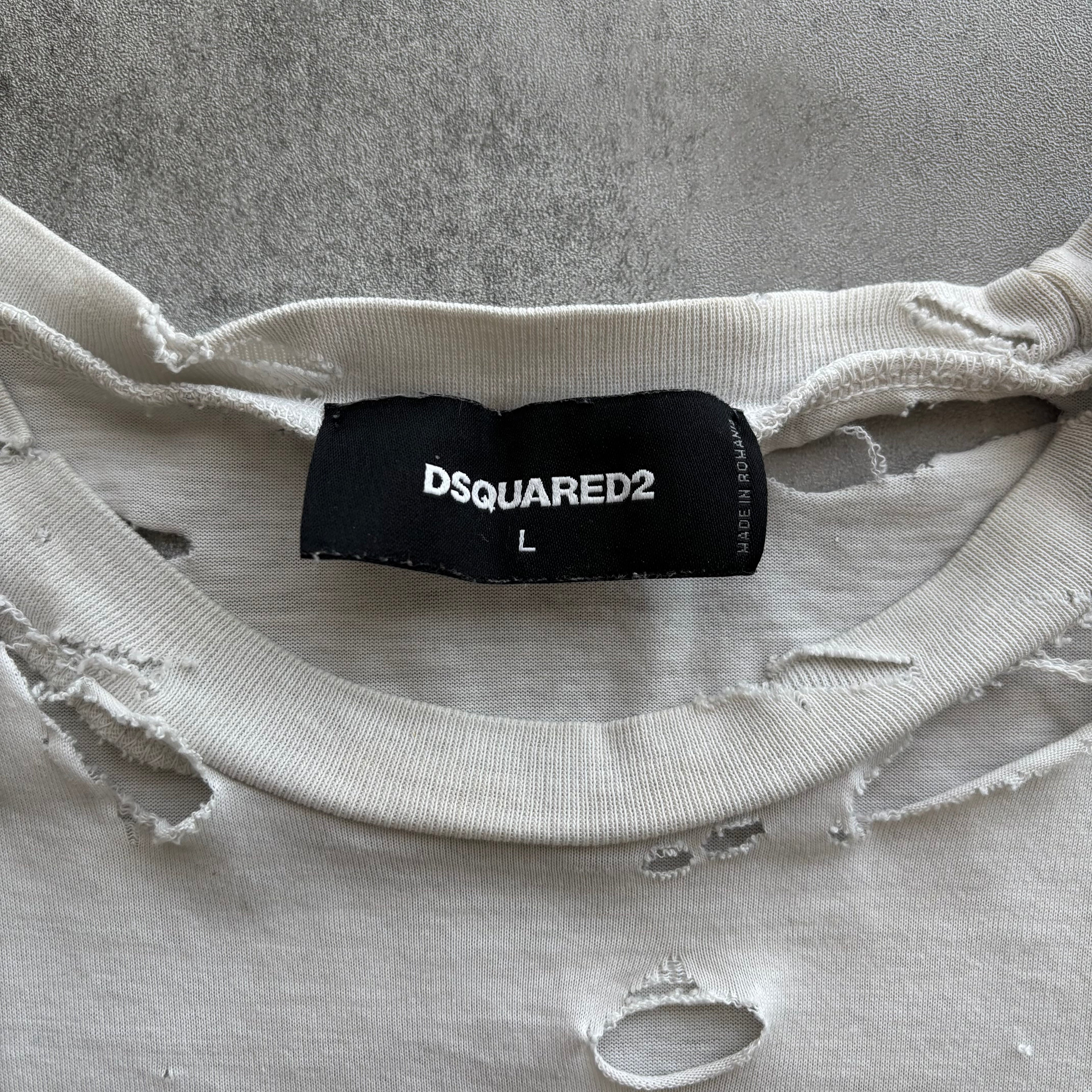 DSQUARED2 DISTRESSED T-SHIRT