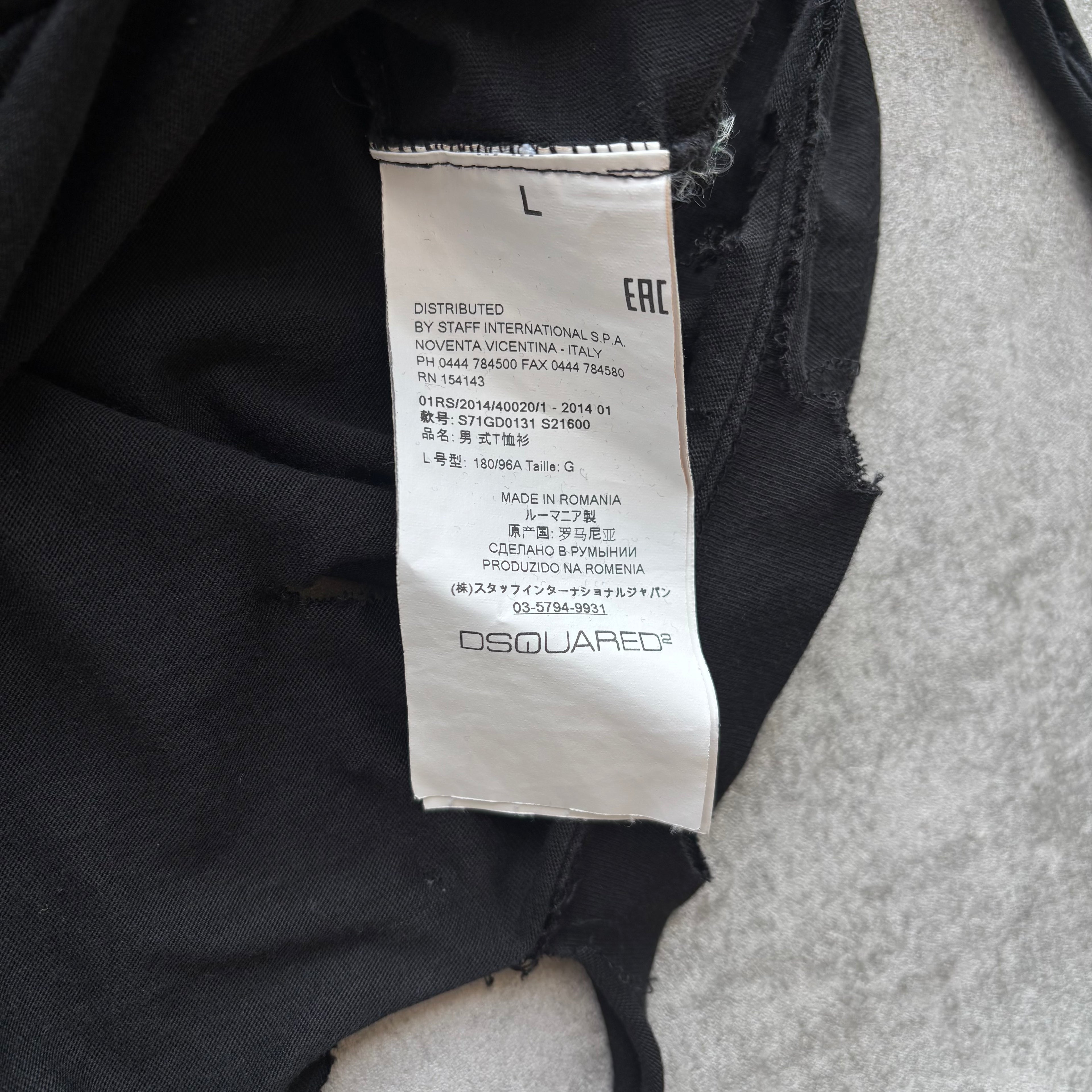 DISTRESSED DSQUARED2 T-SHIRT