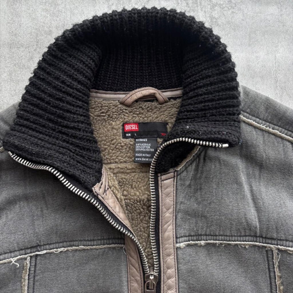 DIESEL SUEDE LEATHER JACKET