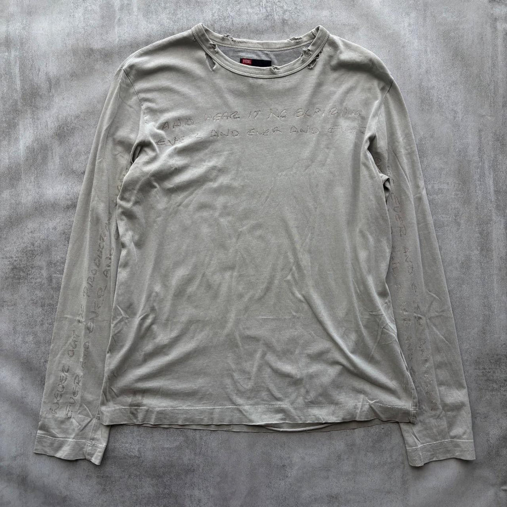 DIESEL DISTRESSED LONG SLEEVE