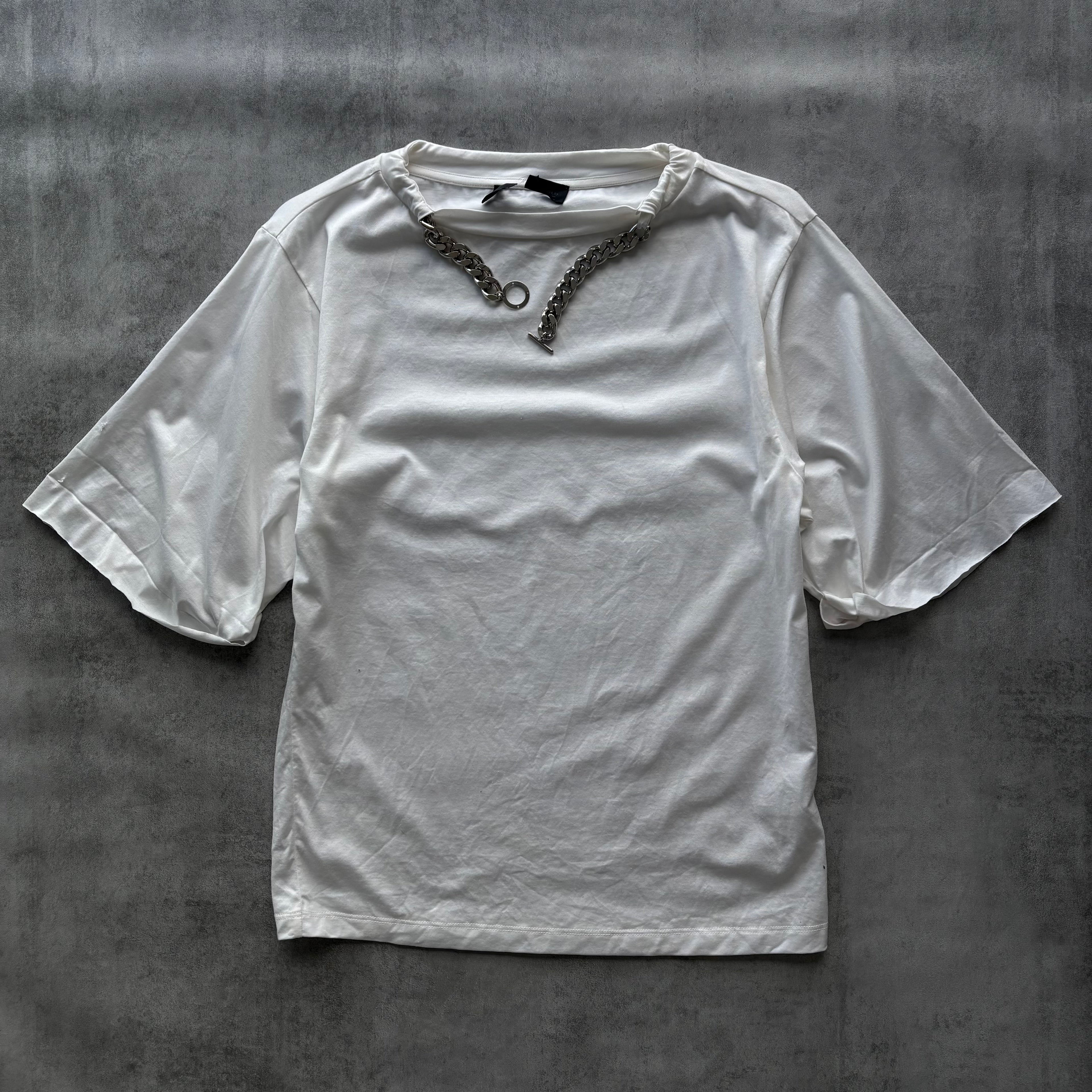 DIESEL WHITE CHAIN T-SHIRT