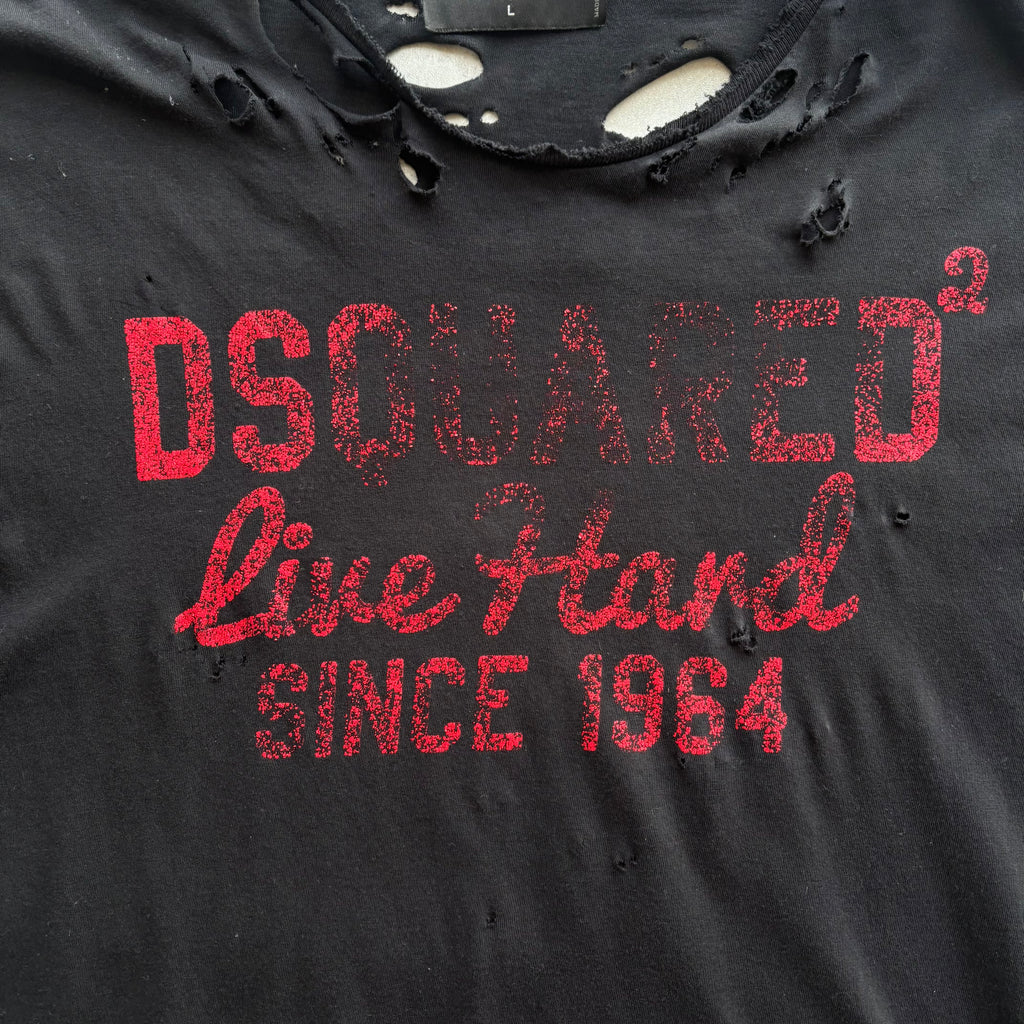 DISTRESSED DSQUARED2 T-SHIRT