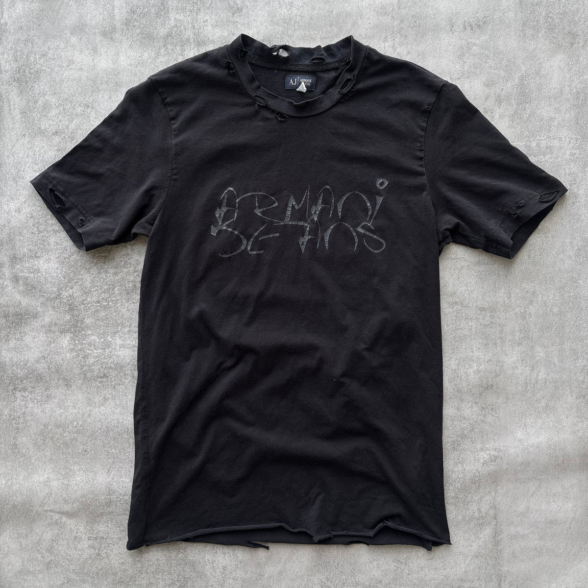 ARMANI DISTRESSED T-SHIRT