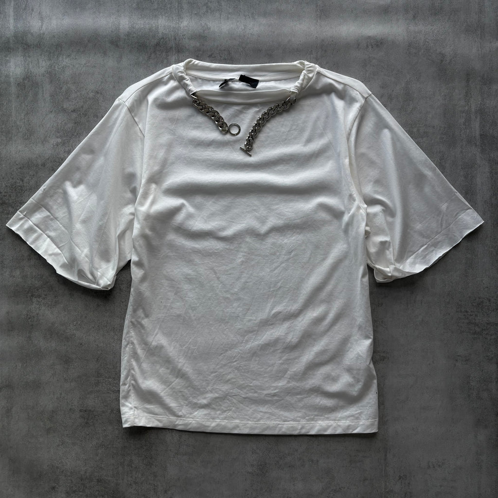 DIESEL WHITE CHAIN T-SHIRT