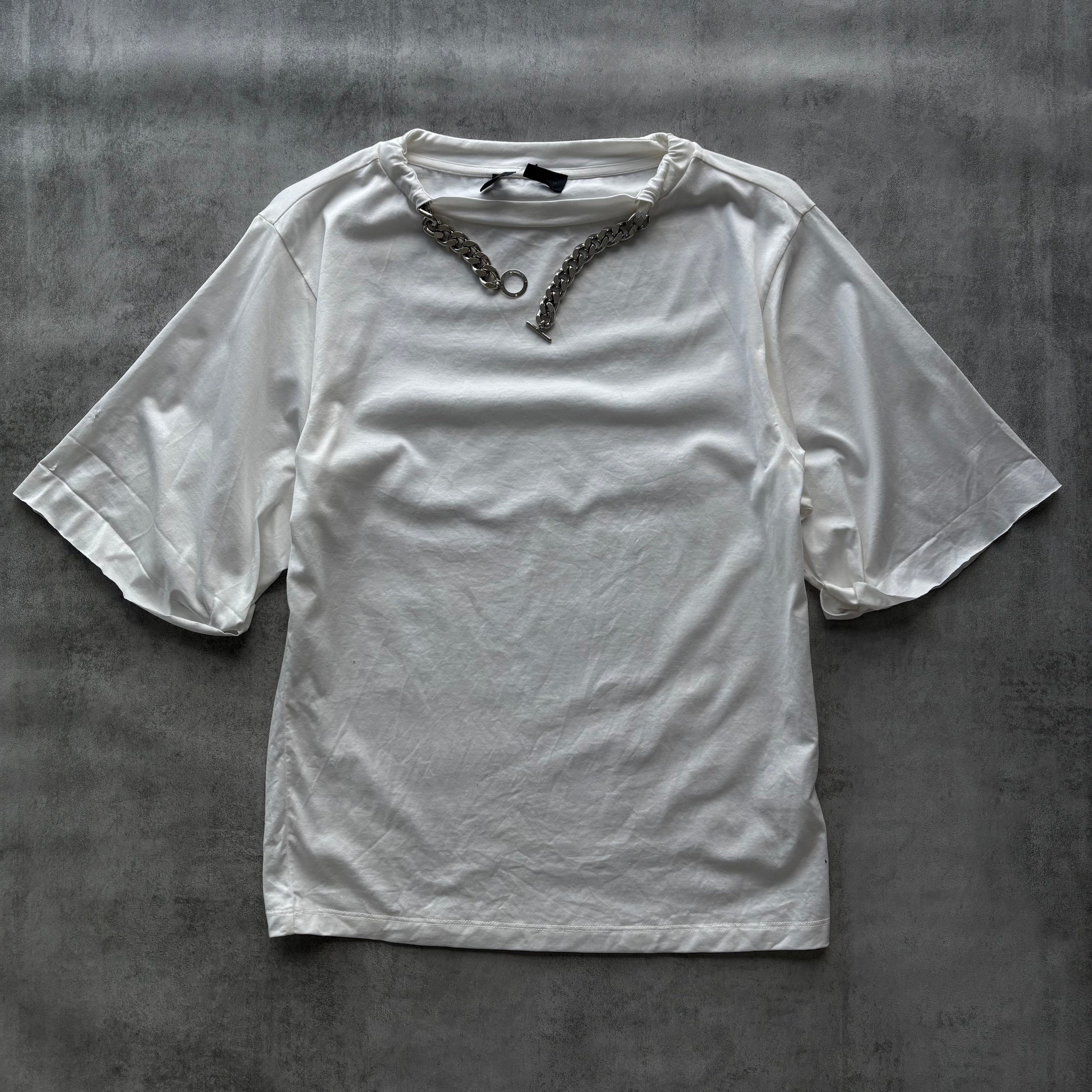 DIESEL WHITE CHAIN T-SHIRT