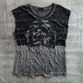 DIESEL WAXED DISTRESSED T-SHIRT