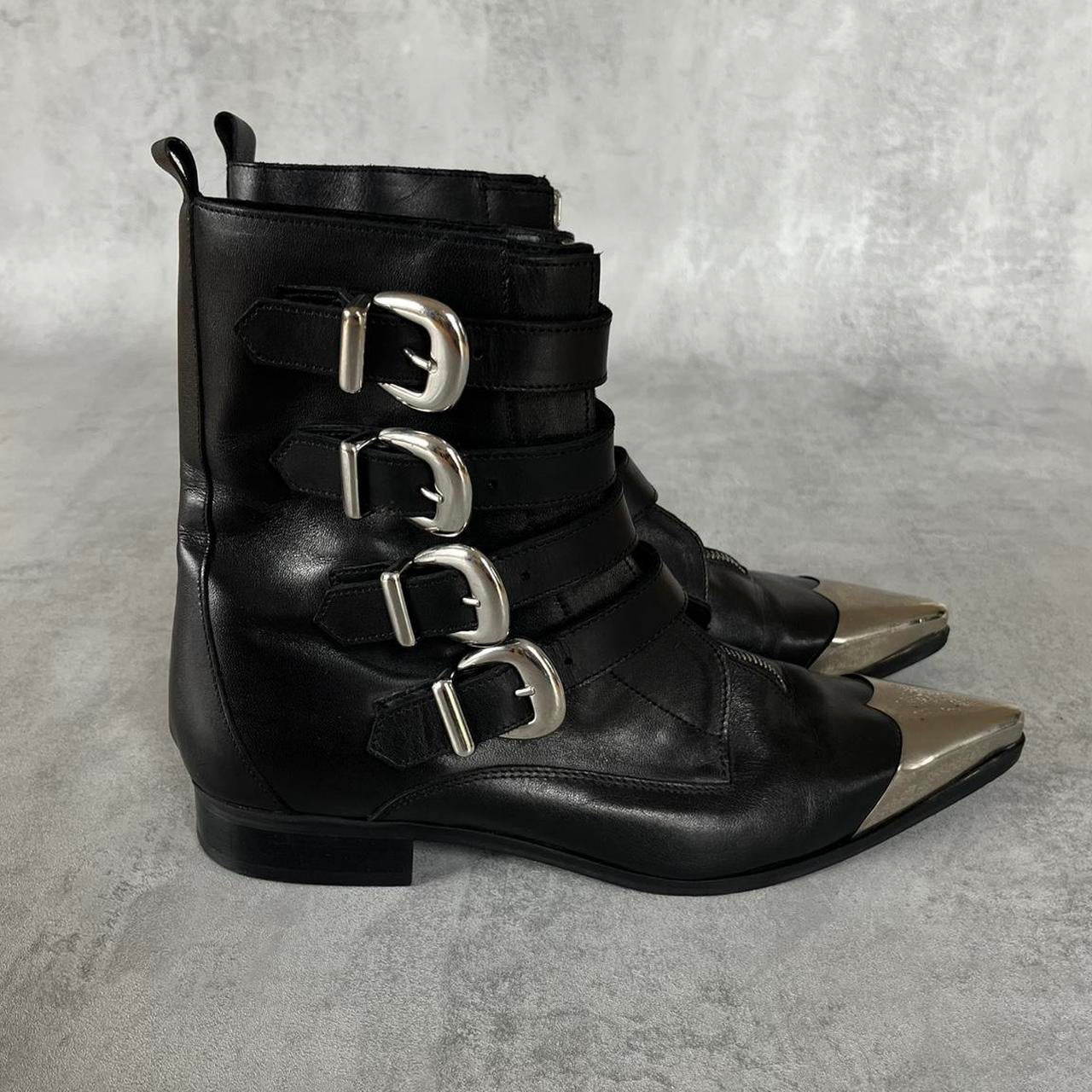 DIESEL BLACK GOLD BUCKLE BOOTS