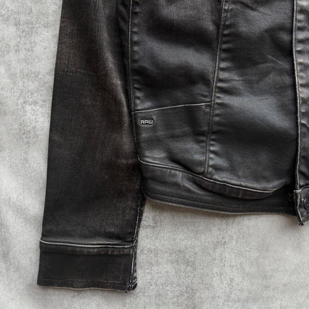G-STAR WAXED DENIM JACKET