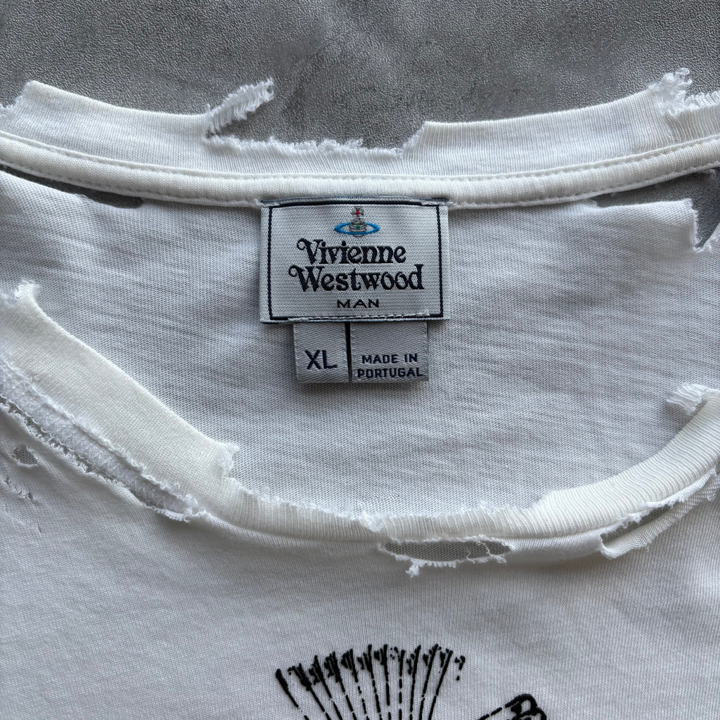 VIVIENNE WESTWOOD DISTRESSED T-SHIRT
