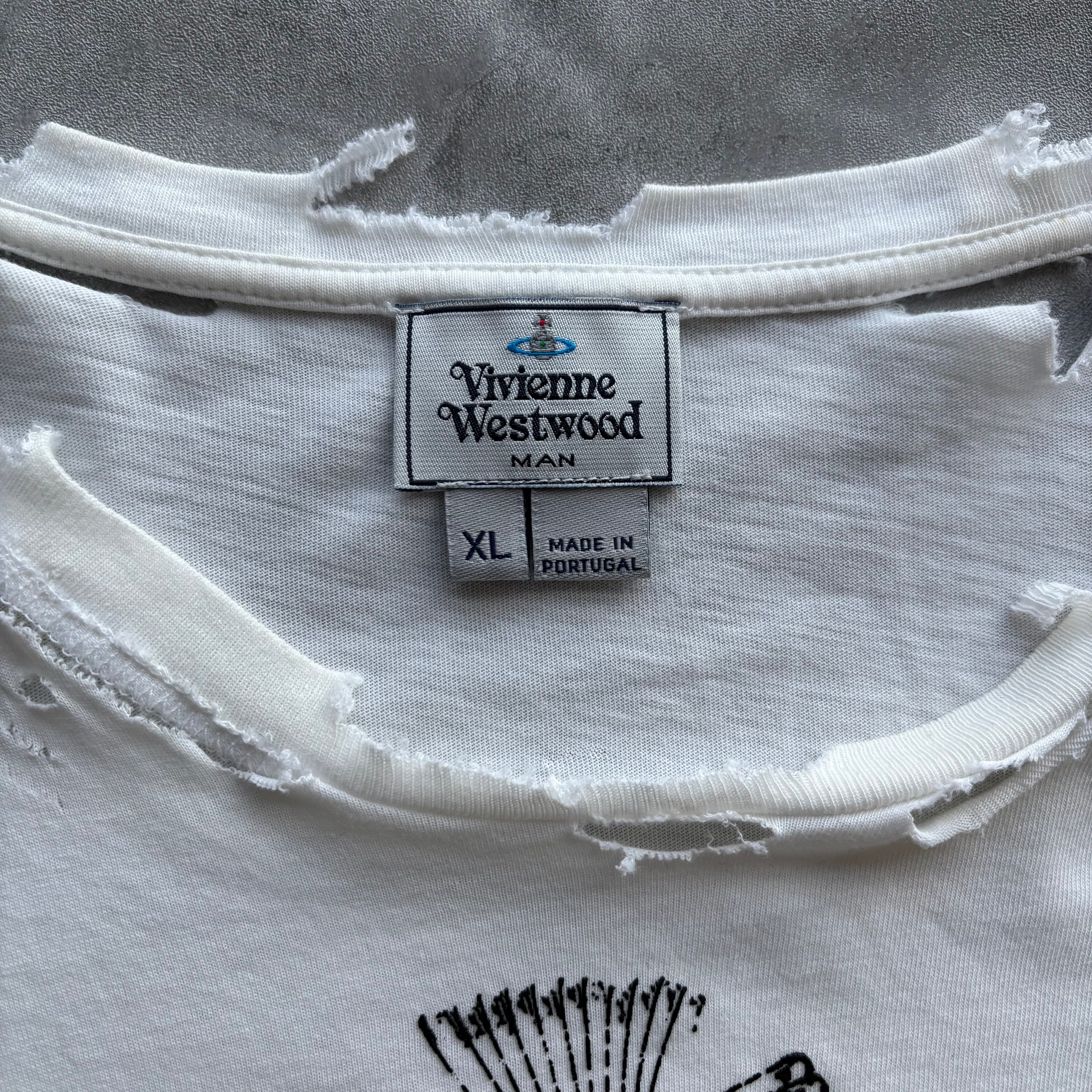 VIVIENNE WESTWOOD DISTRESSED T-SHIRT