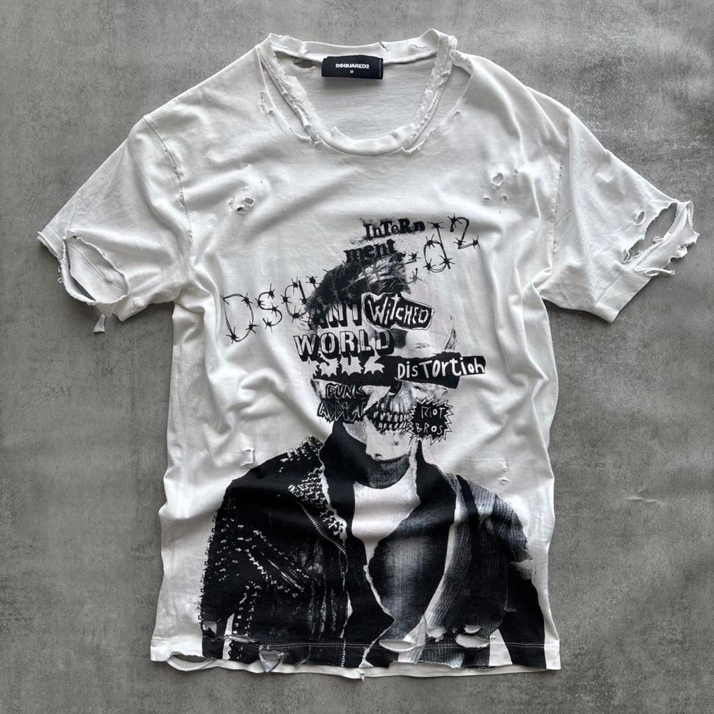 DSQUARED2 DISTRESSED T-SHIRT