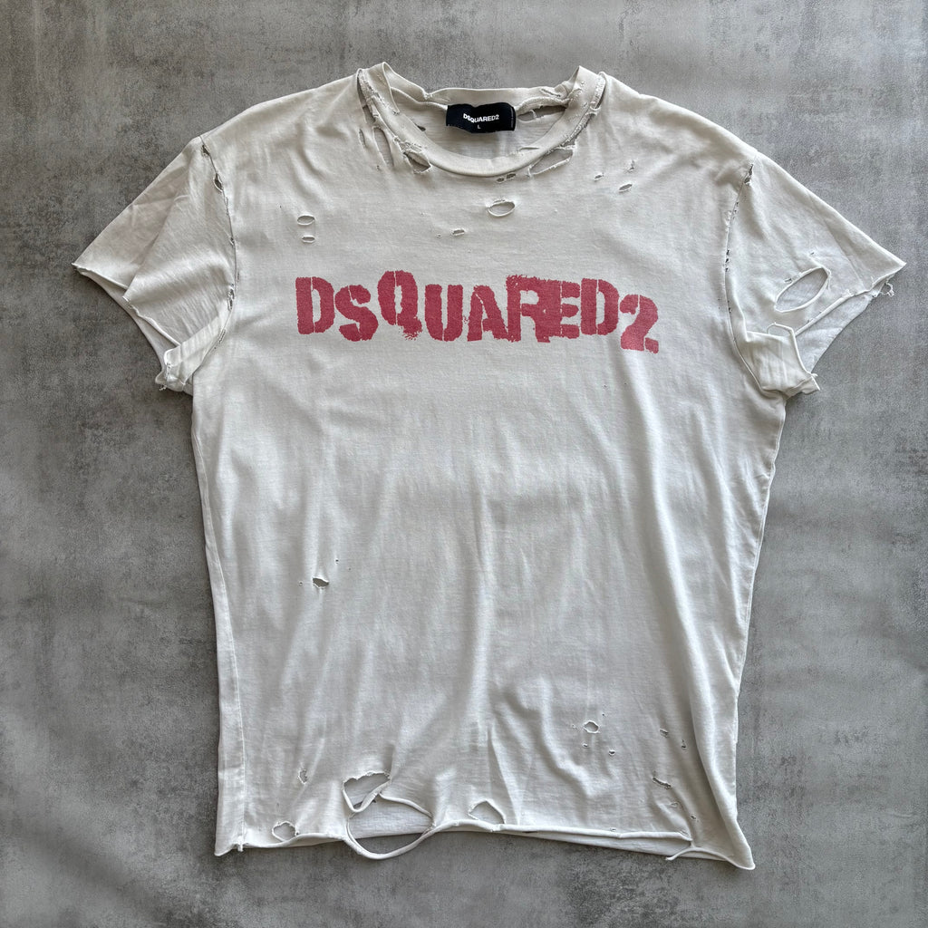 DSQUARED2 DISTRESSED T-SHIRT