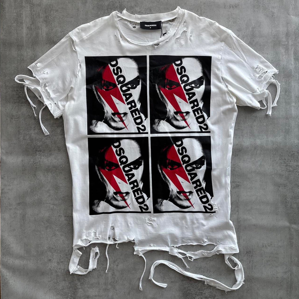 DSQUARED2 DISTRESSED T-SHIRT