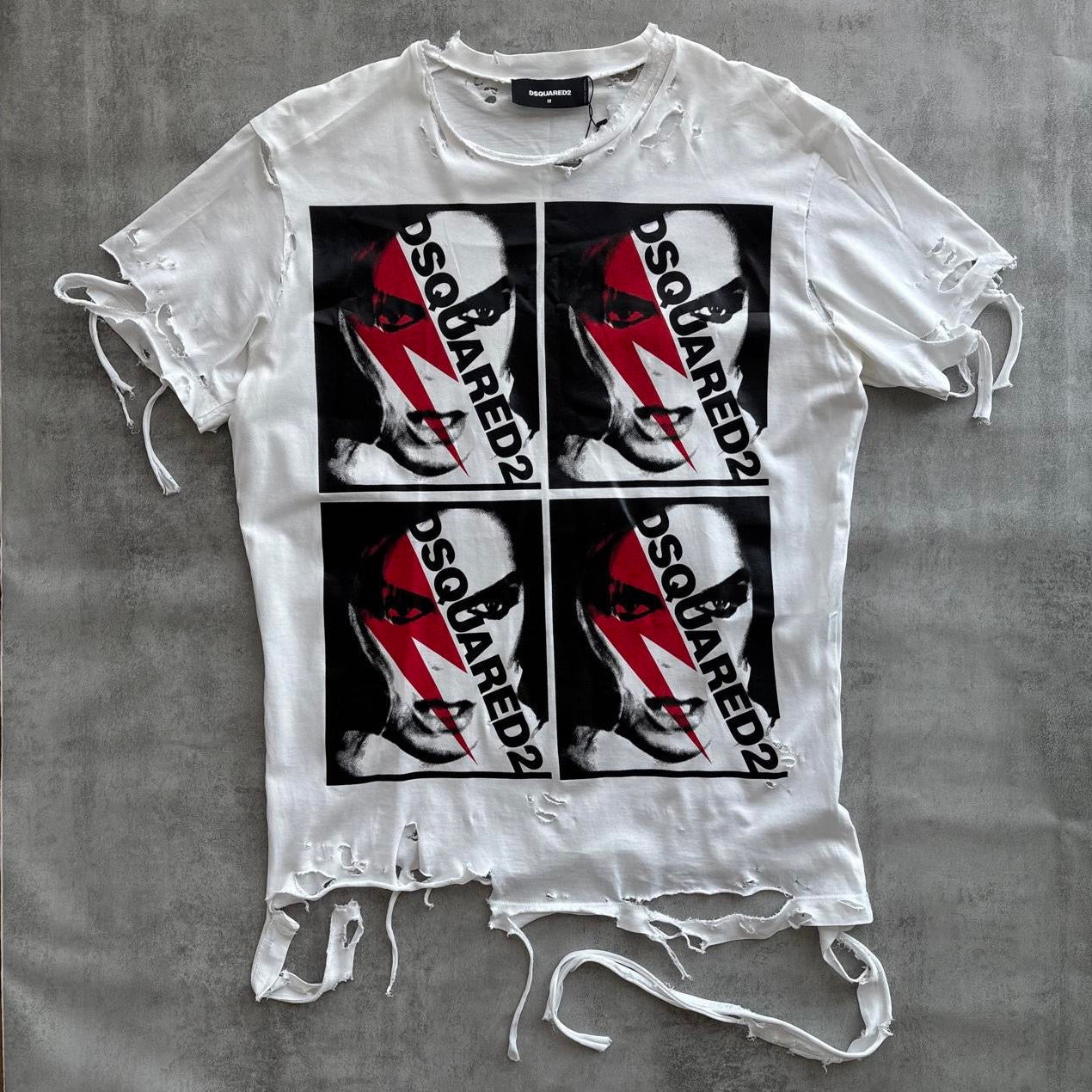 DSQUARED2 DISTRESSED T-SHIRT