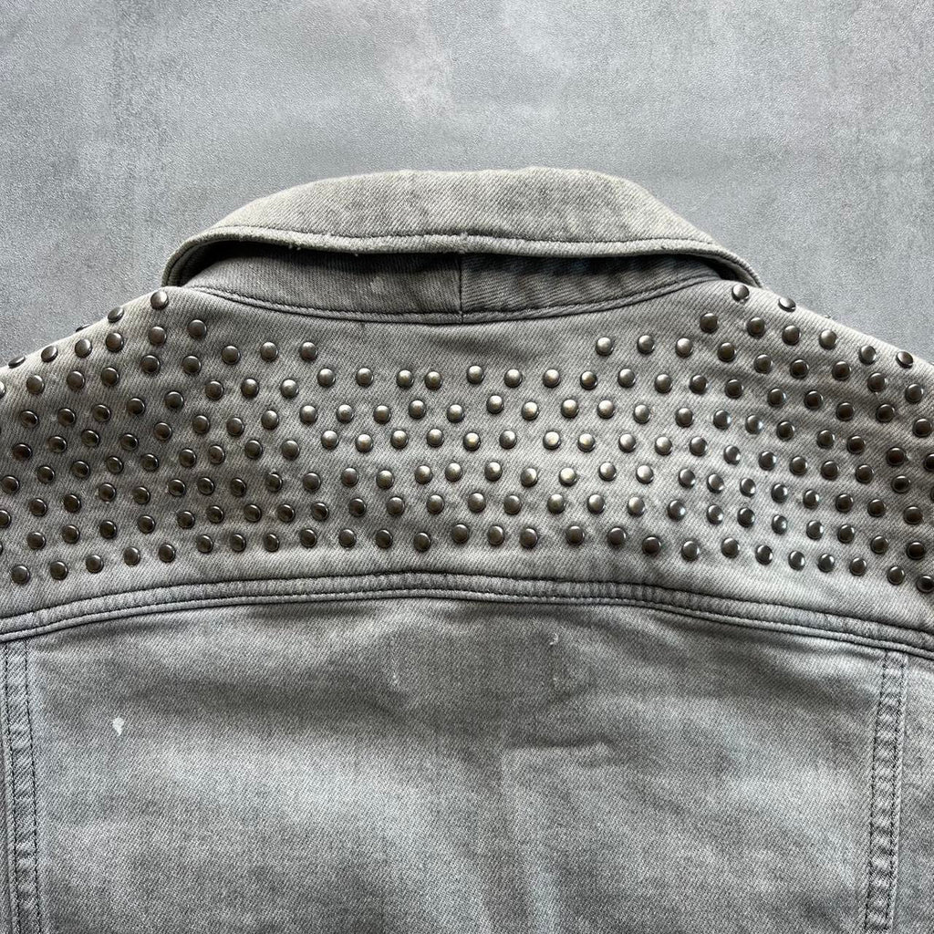 G-STAR STUDDED DENIM JACKET