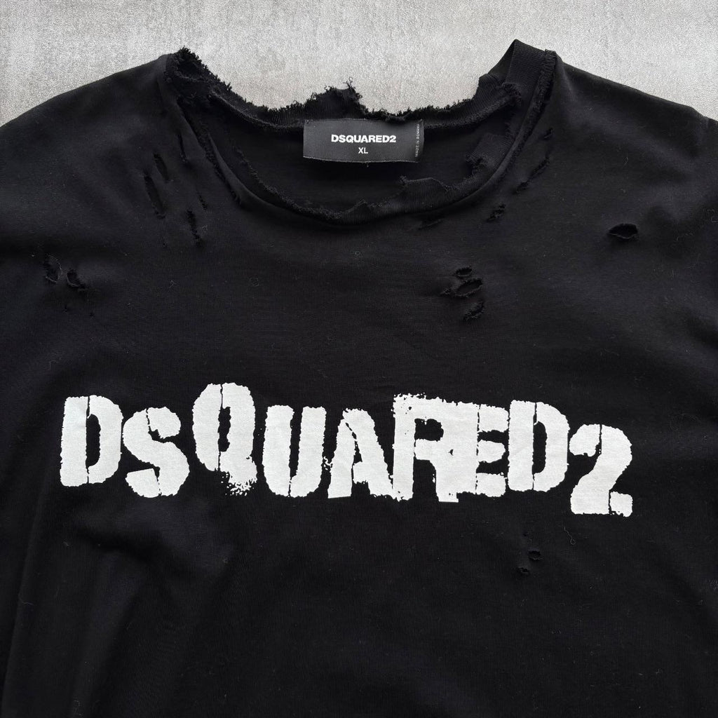 DSQUARED2 DISTRESSED T-SHIRT
