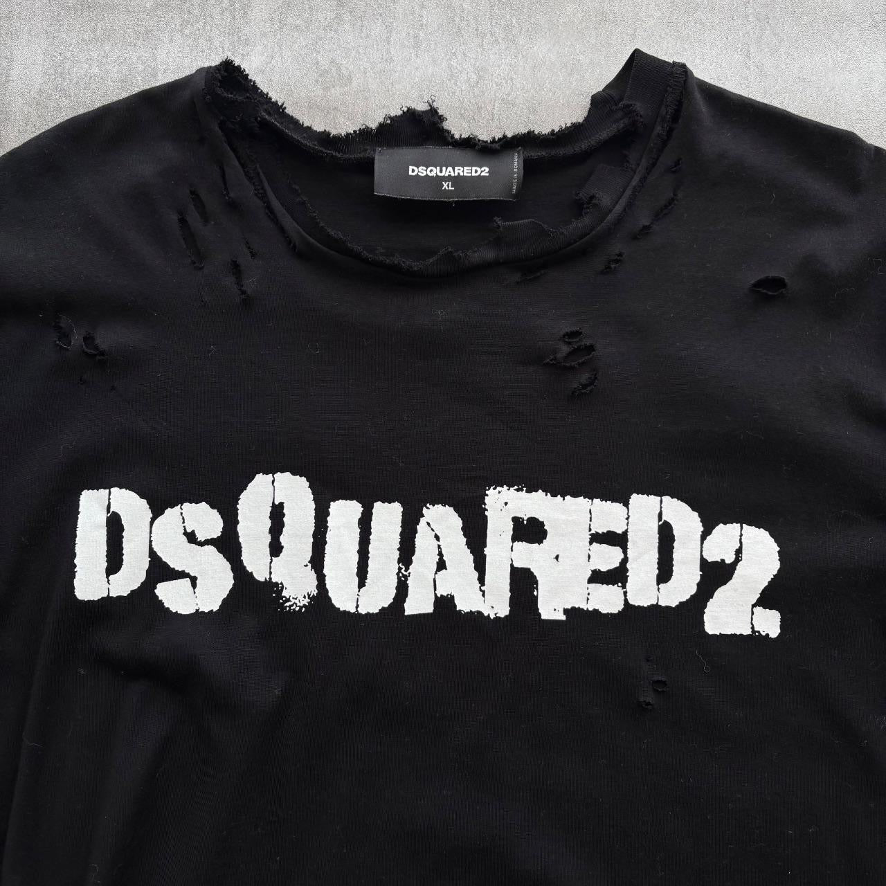 DSQUARED2 DISTRESSED T-SHIRT