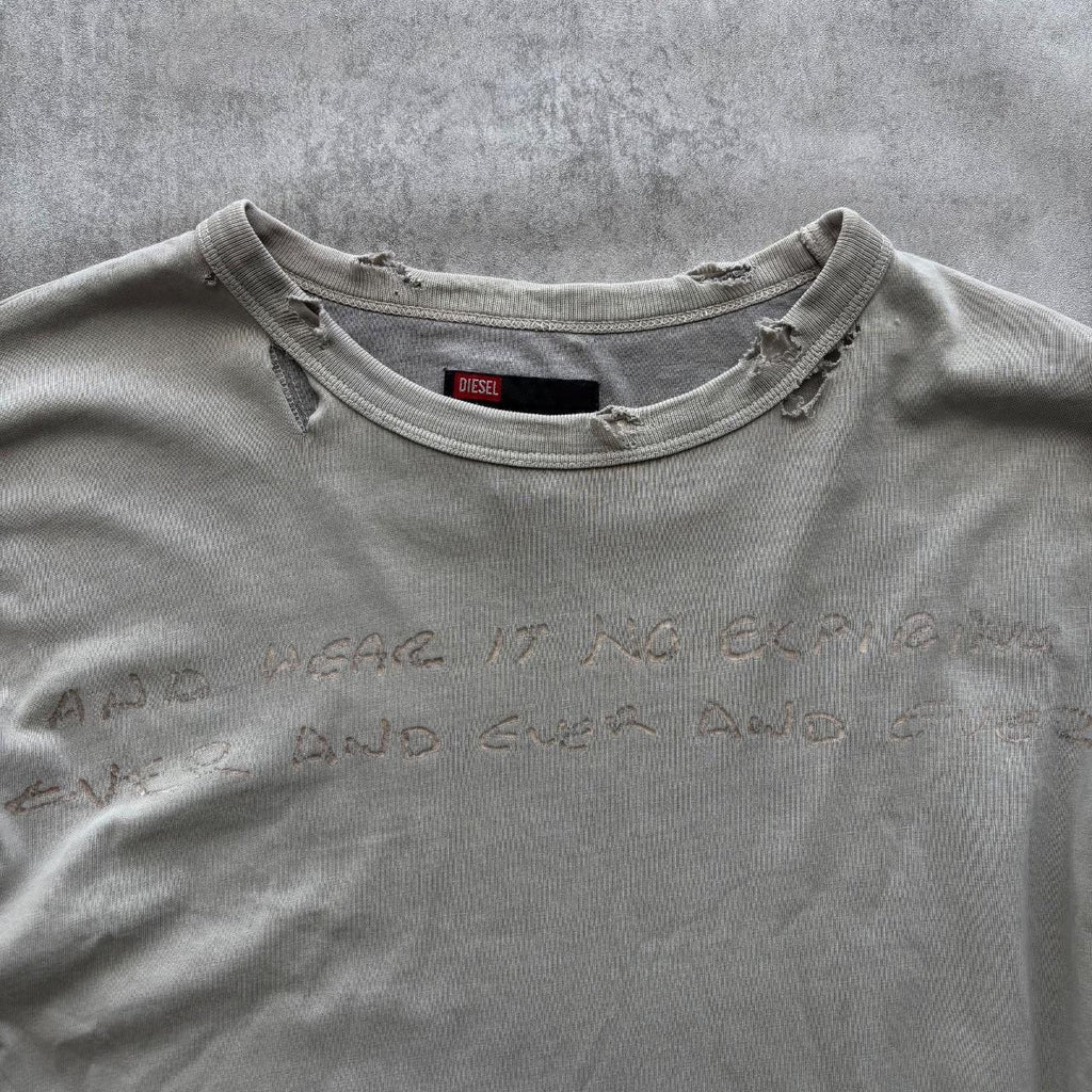 DIESEL DISTRESSED LONG SLEEVE