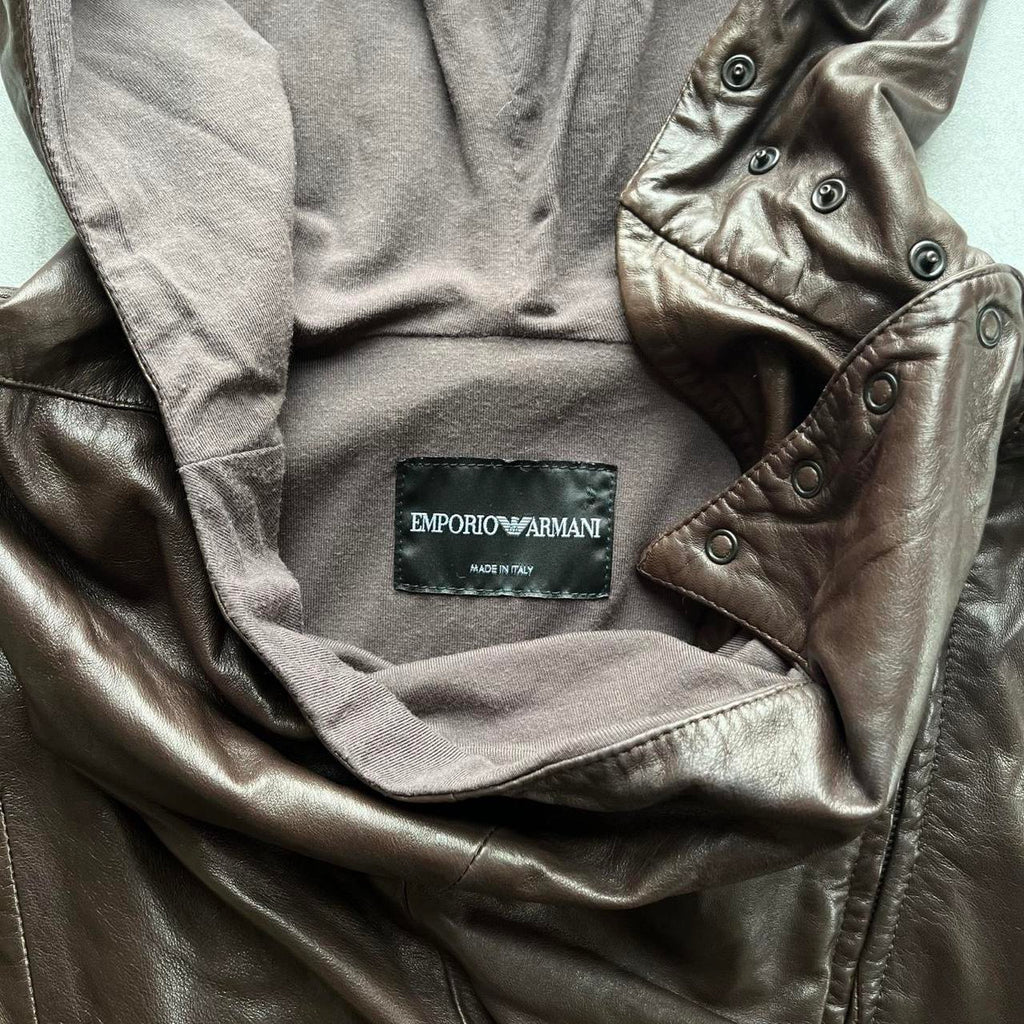 EMPORIO ARMANI LEATHER JACKET