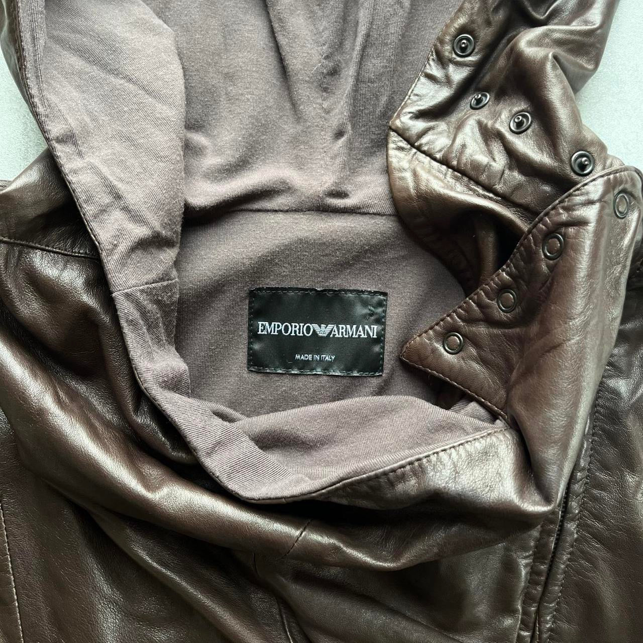 EMPORIO ARMANI LEATHER JACKET