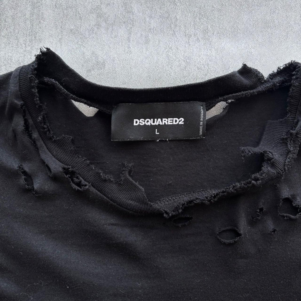 DDQUARED2 DISTRESSED T-SHIRT