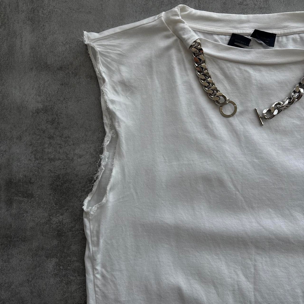 DIESEL DISTRESSED CHAIN TOP