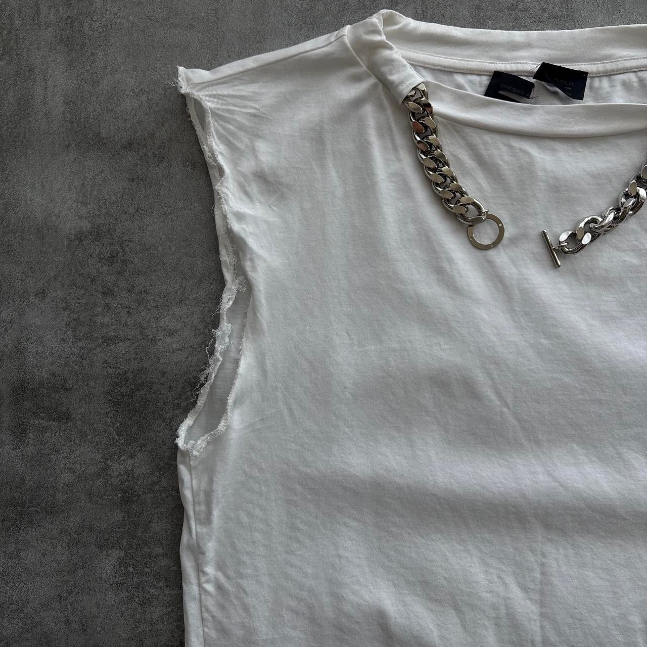 DIESEL DISTRESSED CHAIN TOP