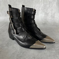 DIESEL BLACK GOLD BUCKLE BOOTS