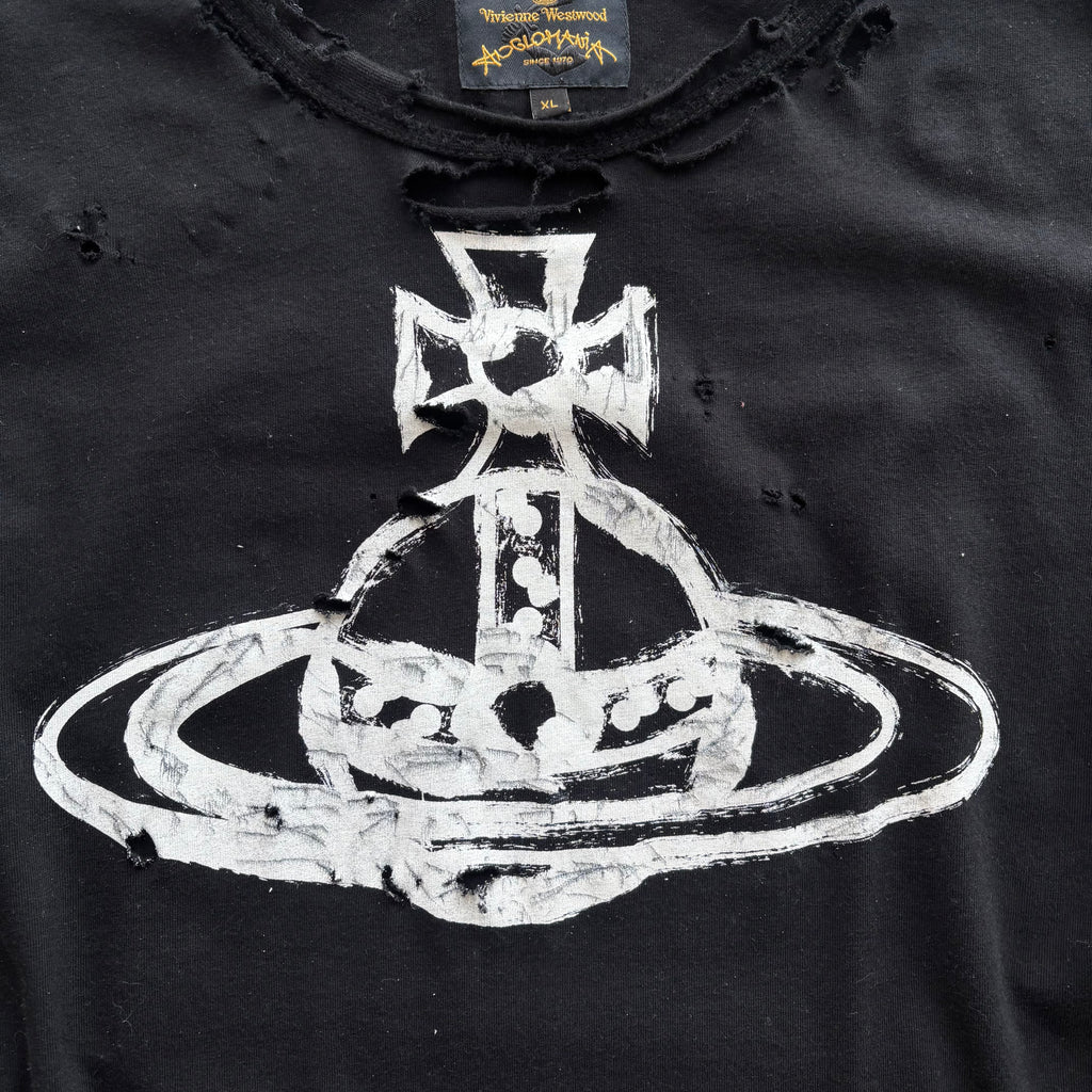 VIVIENNE WESTWOOD DISTRESSED T-SHIRT