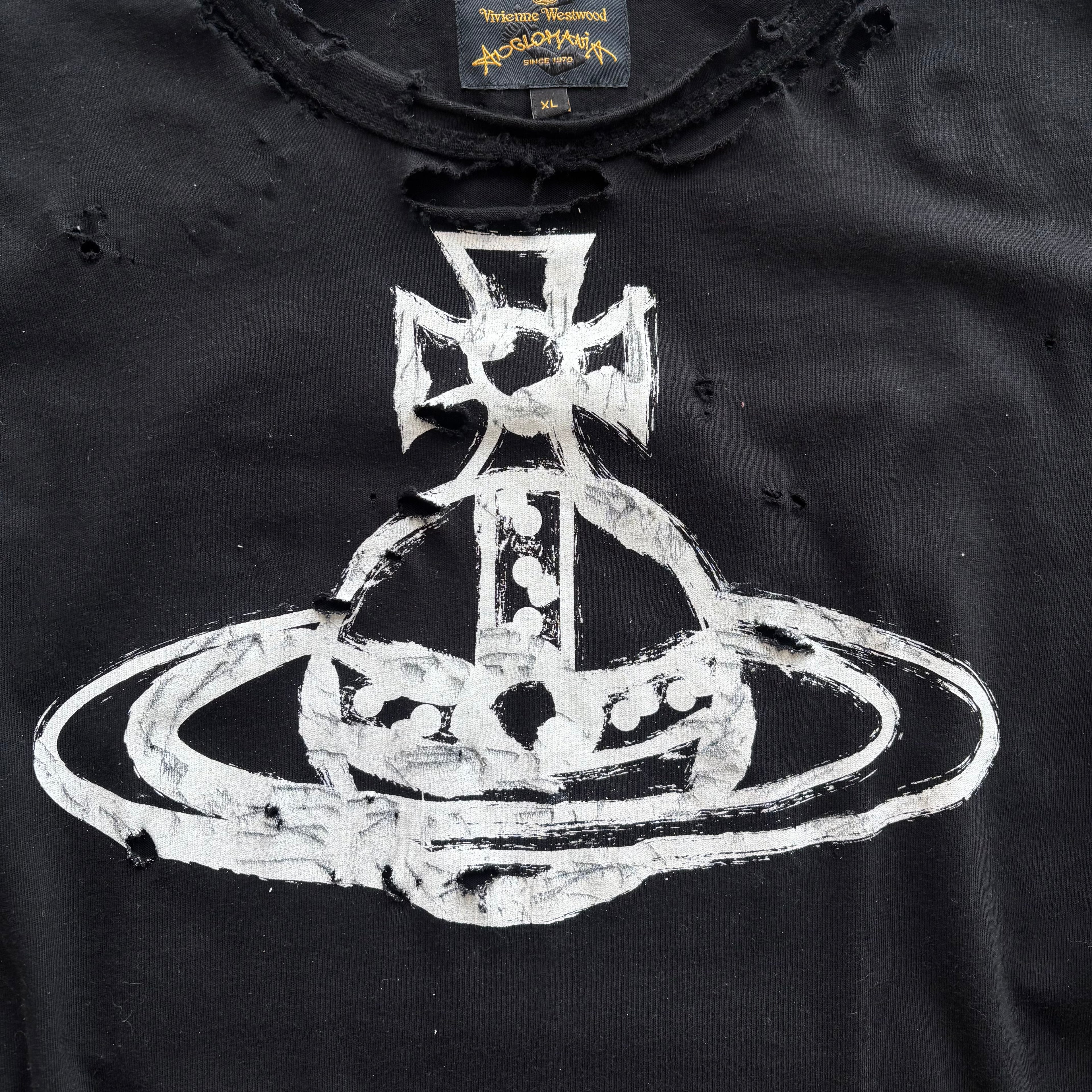 VIVIENNE WESTWOOD DISTRESSED T-SHIRT