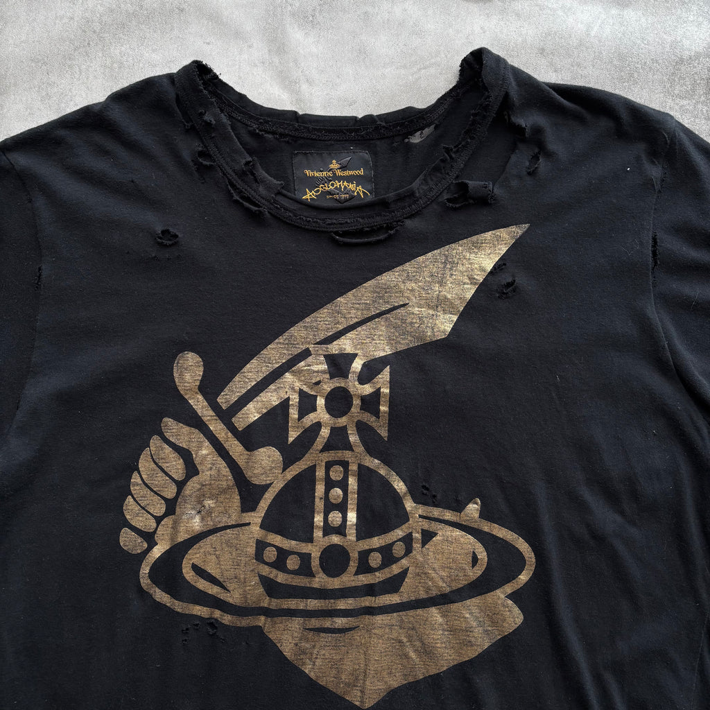 VIVIENNE WESTWOOD DISTRESSED T-SHIRT