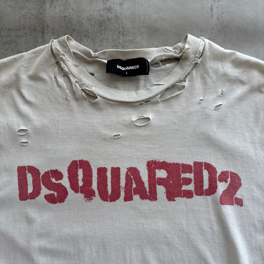 DSQUARED2 DISTRESSED T-SHIRT